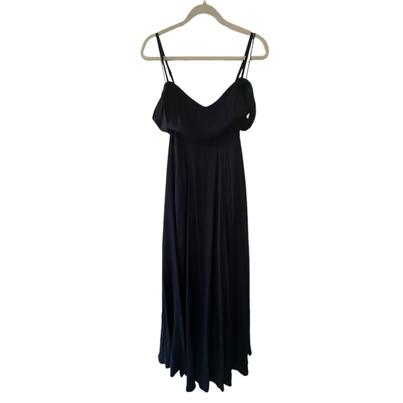 New Reformation Poppy Navy Maxi Dress Size 2 - Picture 4 of 9